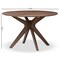 Baxton Studio Monte Mid-Century Modern Walnut Wood 47-Inch Round Dining Table 134-7175 - alternate 2